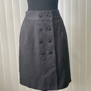 🆕 Fransa Pencil Skirt Wrap black with White Pin Stripe EU size 36 US size 8